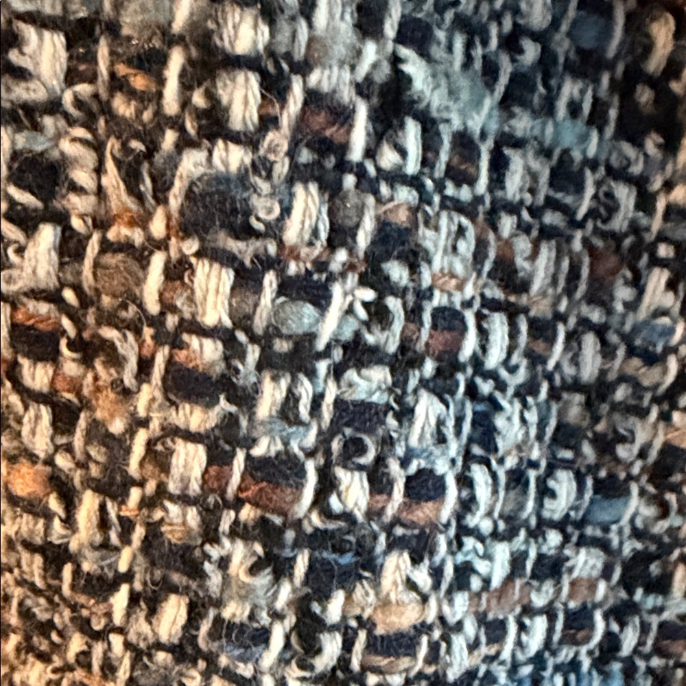 Talbots Blue, White and Brown Tweed Pencil Skirt - Picture 4 of 6